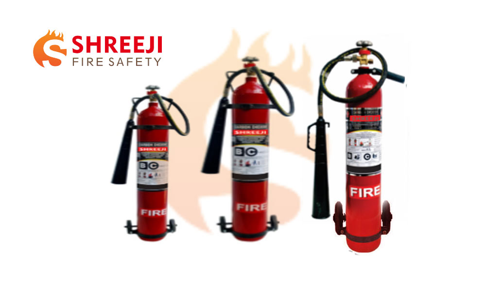 Co2 Carbon Dioxide Portable Fire Extinguishers Trolley type