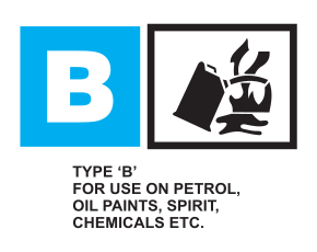 BC Stored Pressur Type Fire Extinguisher - Petrol - Oil - Liquied