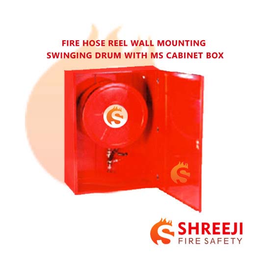 Fixed Wall Hose Reel - MS Body Box and Drum 