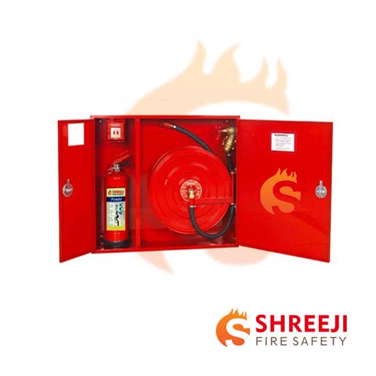 Fire Safety Fixed Wall - MS Body Cabinet - Hose Reel Drum - Fire Extinguisher
